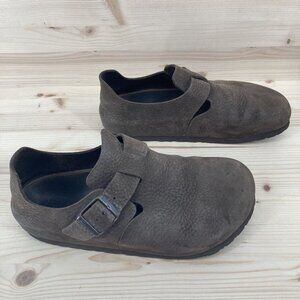 Birkenstock Brown Leather Mules